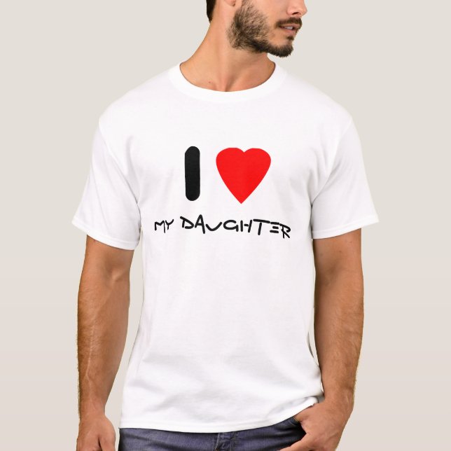 Camiseta Eu amo minha filha (Frente)