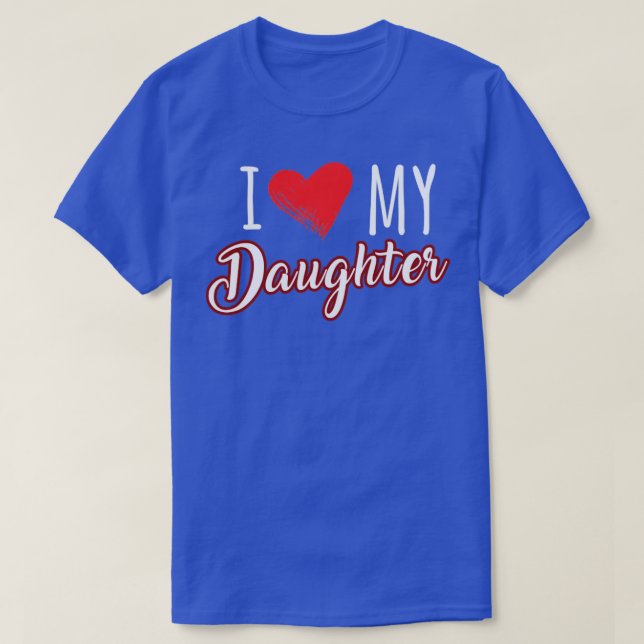 Camiseta eu amo minha filha (Frente do Design)