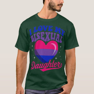 Camiseta Eu Amo Minha Filha Bissexual E Orgulho Bissexual