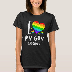 Camiseta Eu Amo Minha Filha Gay Mês LGBT Família Orgulhosa