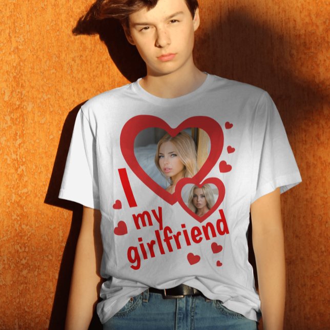 Camiseta Eu amo minha foto de Namorada (Criador carregado)
