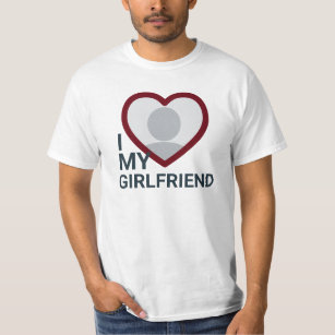 Camiseta Eu Amo Minha Foto Namorada