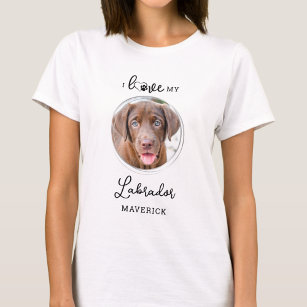 Camiseta Eu Amo Minha Foto Personalizada De Cachorro De Pet