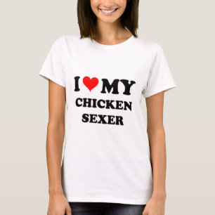 Camiseta Eu amo minha galinha Sexer