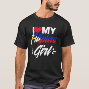 Camiseta Eu Amo Minha Garota Filipina Fantasma Filipina Phi
