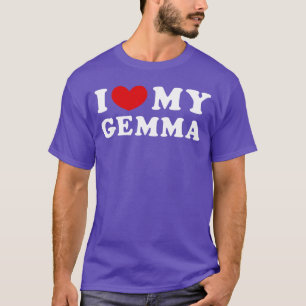 Camiseta Eu Amo Minha Gemma Eu Amo Minha Família Gemma