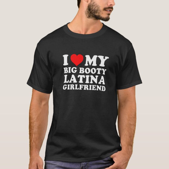 Camiseta Eu Amo Minha Grande Bootada Lanita Namorada (Frente)