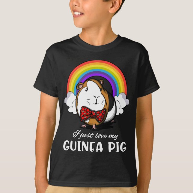 Camiseta Eu Amo Minha Guiné, Porco Bonito, Pet (Frente)