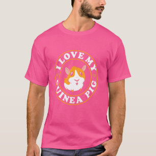 Camiseta Eu Amo Minha Guiné, Porco Cujo Lover Pet Animal Gu