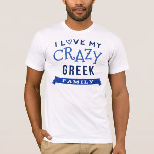 Camiseta Eu amo minha ideia grega louca do t-shirt da