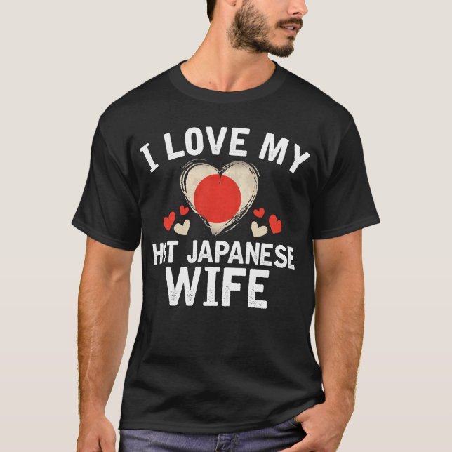 Camiseta Eu amo minha ideia japonesa quente do presente do (Frente)