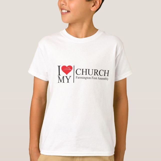 Camiseta Eu Amo Minha Igreja (Frente)