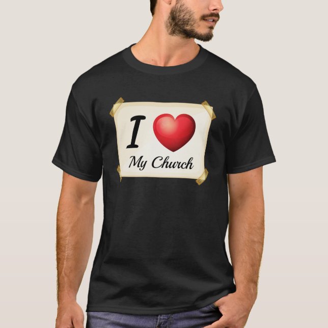 Camiseta Eu amo minha igreja (Frente)