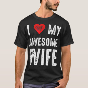 Camiseta Eu amo minha incrível esposa Casamento engraçado s