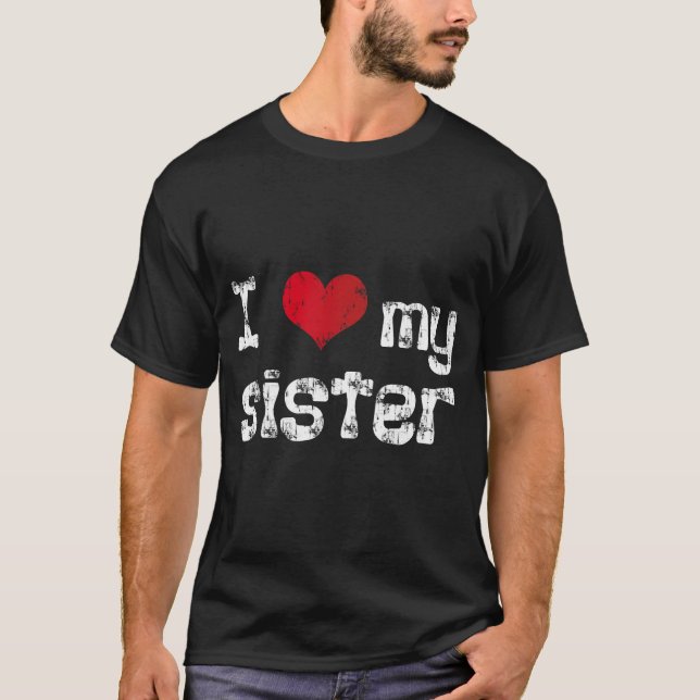 Camiseta Eu amo minha irmã (Frente)