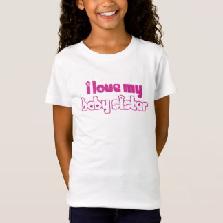 Camiseta Eu amo minha irmã do bebê