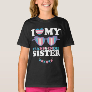 Camiseta Eu Amo Minha Irmã Transgênero Família Trans LGBTQ