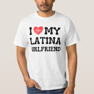 Camiseta Eu amo minha latina namorada hot namorada bf