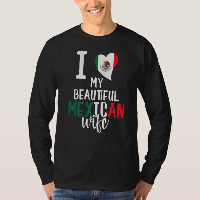 Camiseta Eu Amo Minha Linda Esposa Mexicana Engraçada Cou M (Frente)