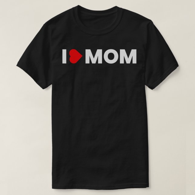 Camiseta Eu amo minha mãe (Frente do Design)