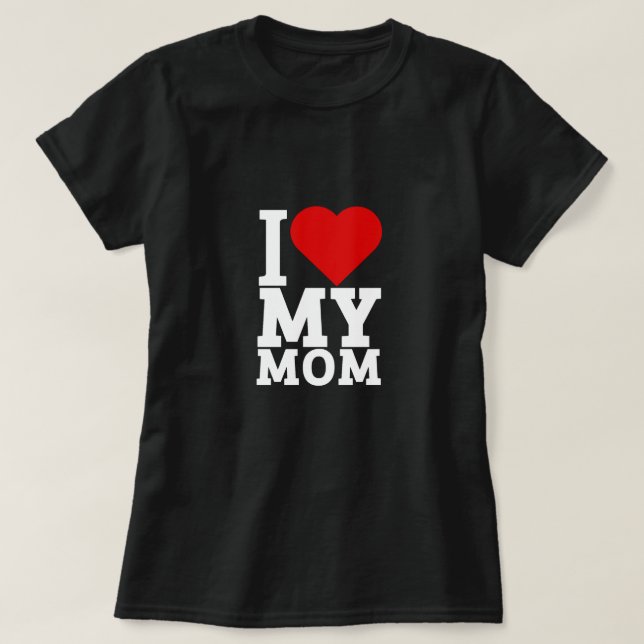 Camiseta Eu amo minha mãe (Frente do Design)