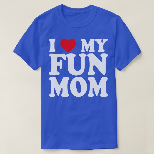 Camiseta Eu amo minha mãe divertida (Frente do Design)