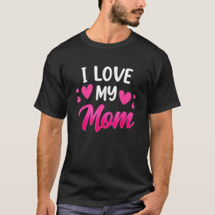 Camiseta Eu amo minha mãe Mamãe mãe mãe dizendo D da mãe