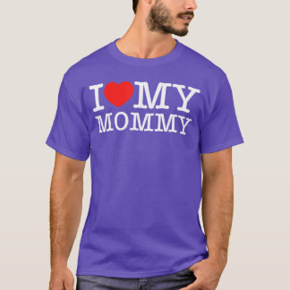 Camiseta Eu Amo Minha Mamãe Eu Adoro Minha Mãe retrô