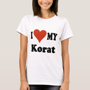 Camiseta Eu amo minha mercadoria do gato de Korat