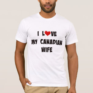 Camiseta Eu Amo Minha Mulher Canadense