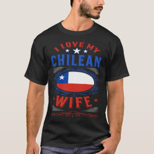 Camiseta Eu amo minha mulher chilena