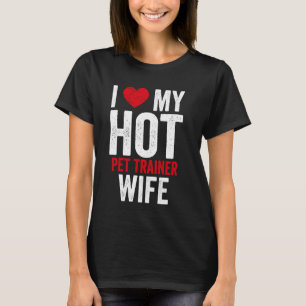 Camiseta Eu Amo Minha Mulher Quente De Treinador De Pet