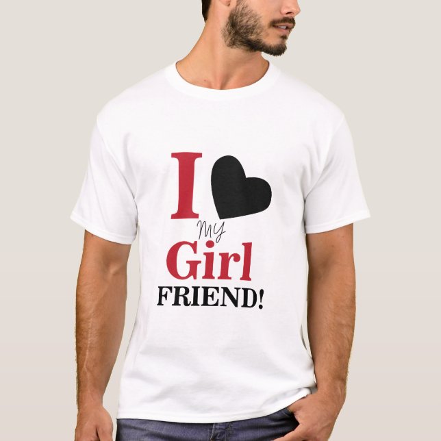 Camiseta Eu Amo Minha Namorada (Frente)