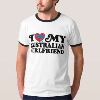 Camiseta Eu Amo Minha Namorada Australiana