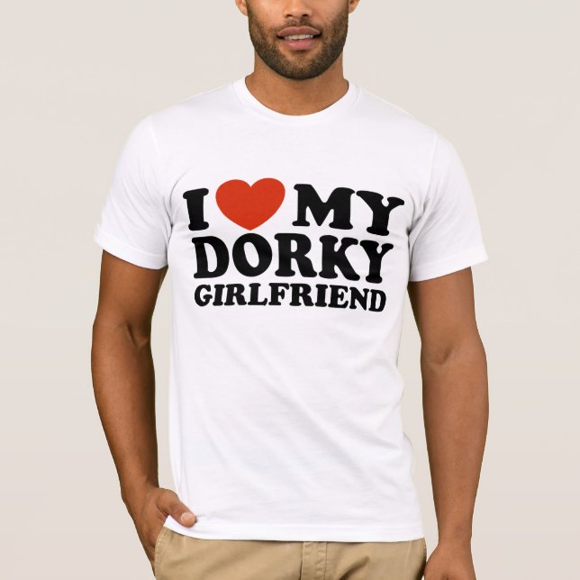 Camiseta Eu Amo Minha Namorada Dorky (Frente)