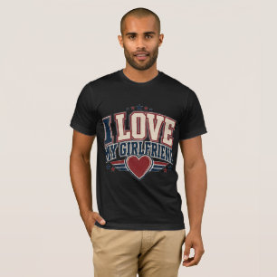 Camiseta Eu Amo Minha Namorada Ela É Minha Pessoa Favorita 