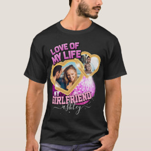 Camiseta Eu amo minha Namorada Esposa Nome Personalizado Di