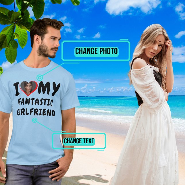 Camiseta Eu Amo Minha Namorada Fantástica (Please enjoy our tee.)