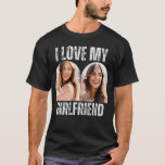 Camiseta Eu Amo Minha Namorada Foto Engraçada Namorado Pres<br><div class="desc">Traga humor e coração junto com a nossa camiseta 'I Love My Namorada' Engraçada Namorado de Foto Gift—uma combinação perfeita de encanto personalizado e expressão brincalhona. Esta design engraçada faz um presente ideal, seja seu aniversário, um aniversário, ou apenas um gesto espontâneo de amor. Deixe-o vestir seu coração na manga...</div>