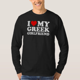 Camiseta Eu Amo Minha Namorada Grega