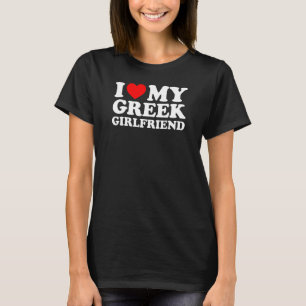 Camiseta Eu Amo Minha Namorada Grega