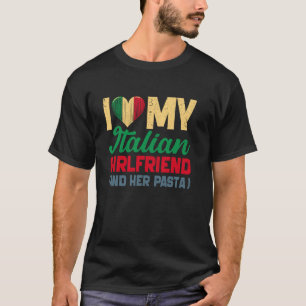 Camiseta Eu Amo Minha Namorada Italiana Itália GF Itália