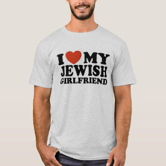 Camiseta Eu Amo Minha Namorada judia T-Shirt