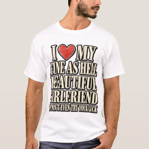 Camiseta Eu Amo Minha Namorada Linda Pra Caramba   Namorado