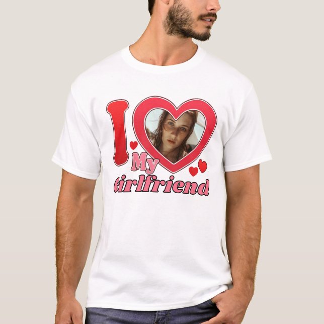 Camiseta Eu Amo Minha Namorada, Namorada (Frente)