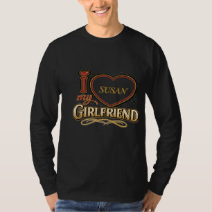 Camiseta Eu Amo Minha Namorada Personalizado