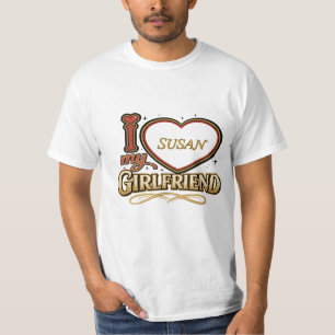 Camiseta Eu Amo Minha Namorada Personalizado