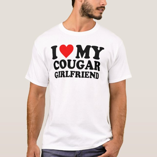 Camiseta Eu Amo Minha Namorada Puma -Design de Texto (Frente)