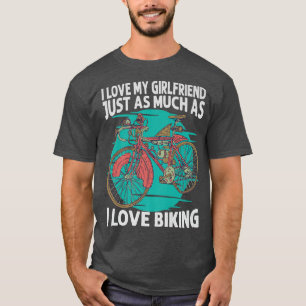 Camiseta Eu Amo Minha Namorada Tanto Quanto Eu Adoro Bicicl