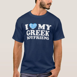 Camiseta Eu Amo Minha Namorado Grega